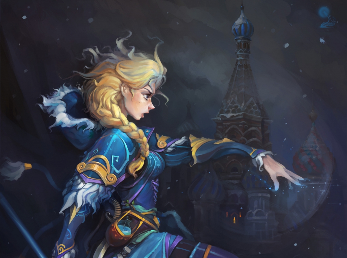 DOTA 2水晶少女，绝美4K壁纸，高清游戏图片，超清画质下载