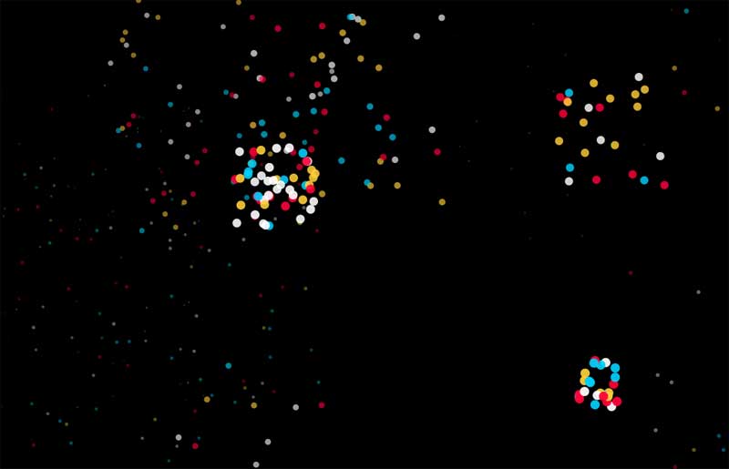 html5 canvas烟花爆炸粒子动画特效