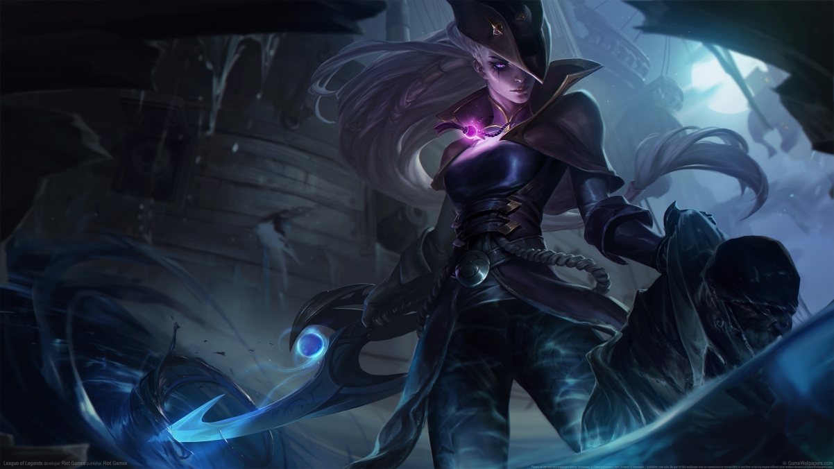 英雄联盟LOL，戴安娜黑暗之潮皮肤，超清4K壁纸，3840x2160分辨率，一键下载！
