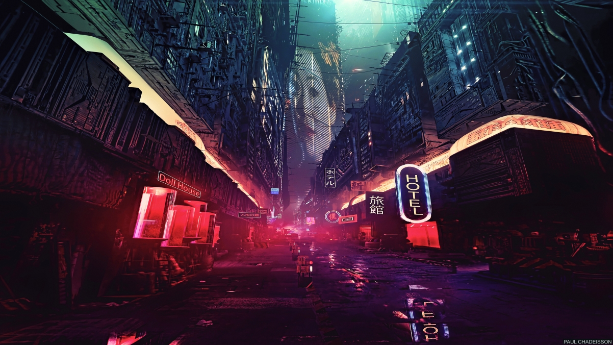 银翼杀手，未来都市之夜，艺术4K壁纸，超清影视图片，3840x2160高清下载