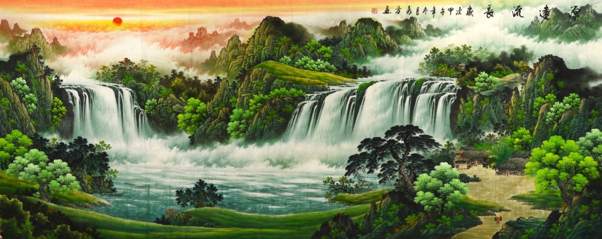 绝美4K风景图片，高清壁纸，源远流长，4095x1628分辨率免费下载