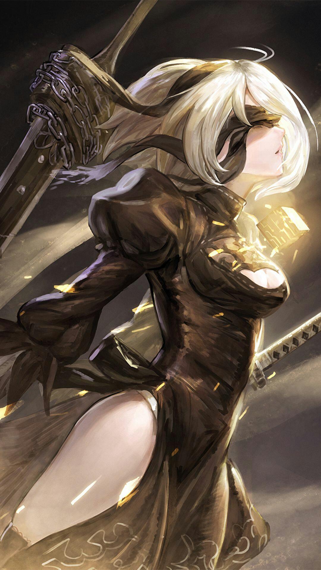 尼尔机械纪元，超清4K手机壁纸，1080x1920分辨率，一键下载