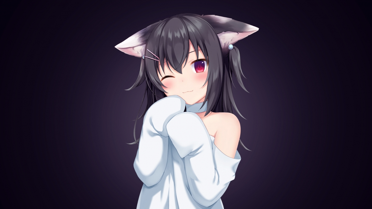 黑猫4K动漫壁纸，超清3840x2160壁纸图片下载