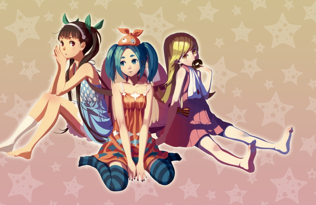 物语kids 4K超清壁纸，Monogatari Kids精美动漫图片，4096x2664分辨率，一键下载！