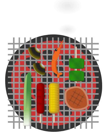 纯css3绘制卡通BBQ烧烤动画特效