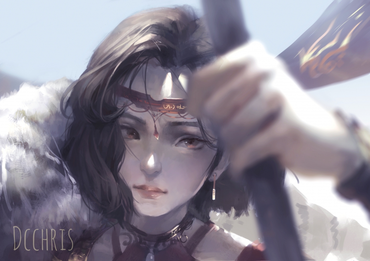 高清动漫少女插画壁纸，5K超清画质，4K精选图片，5351x3784尺寸下载