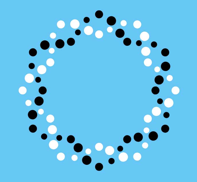 css3双螺旋圆点动画