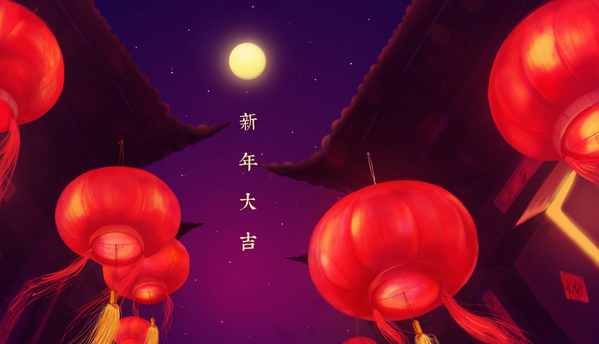 2018新春佳节，大红灯笼高挂，精选4K高清春节喜庆壁纸，4000x2300超高清下载