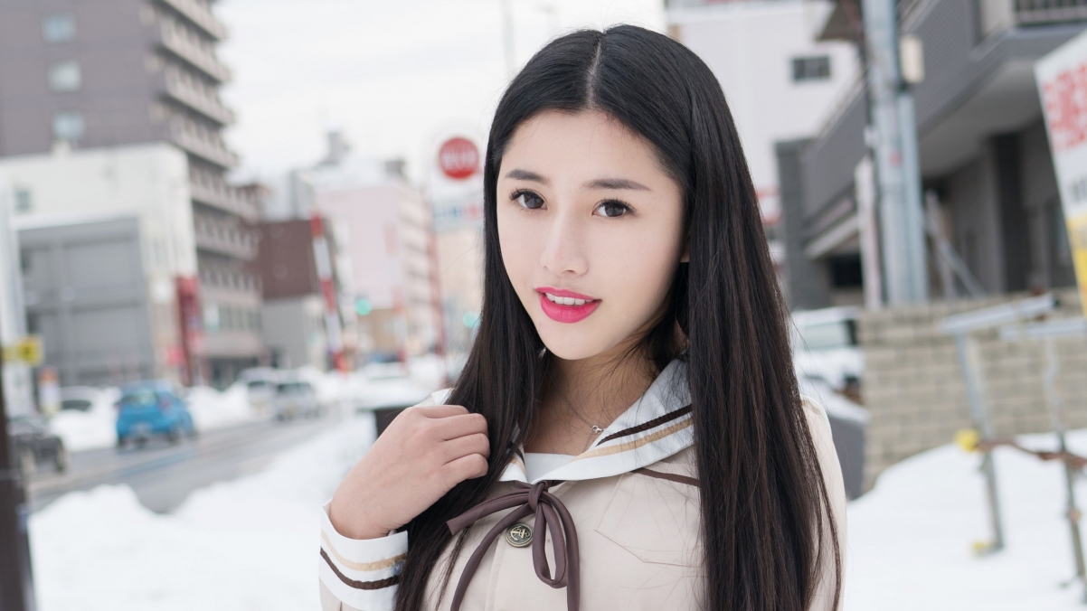 陈嘉嘉Tiffany清纯长发美女4K超清壁纸，3840x2160高清下载