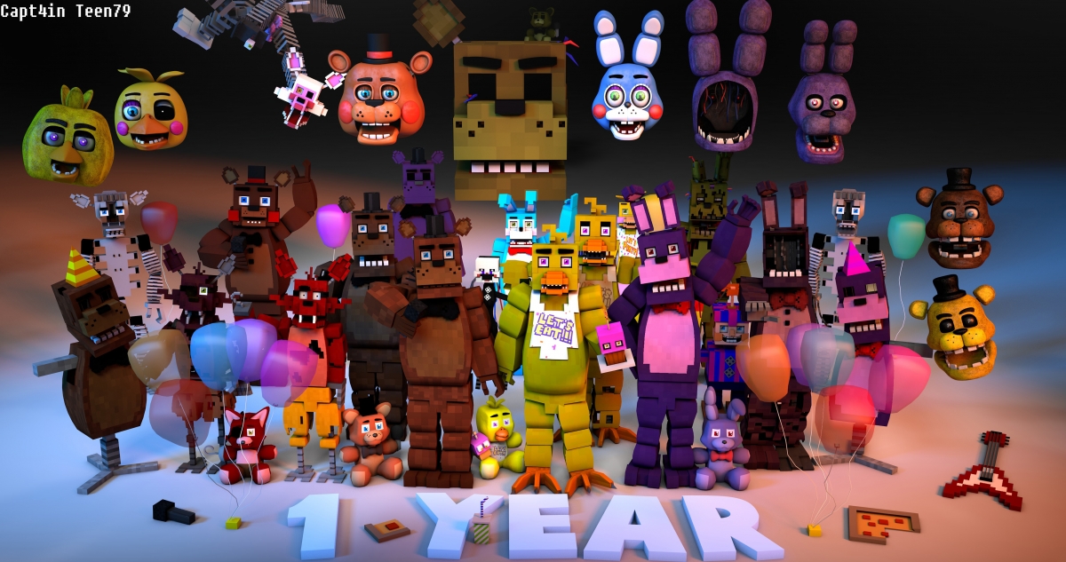 《我的世界》五夜惊魂周年庆典！4K超清Freddys壁纸，4096x2160免费下载