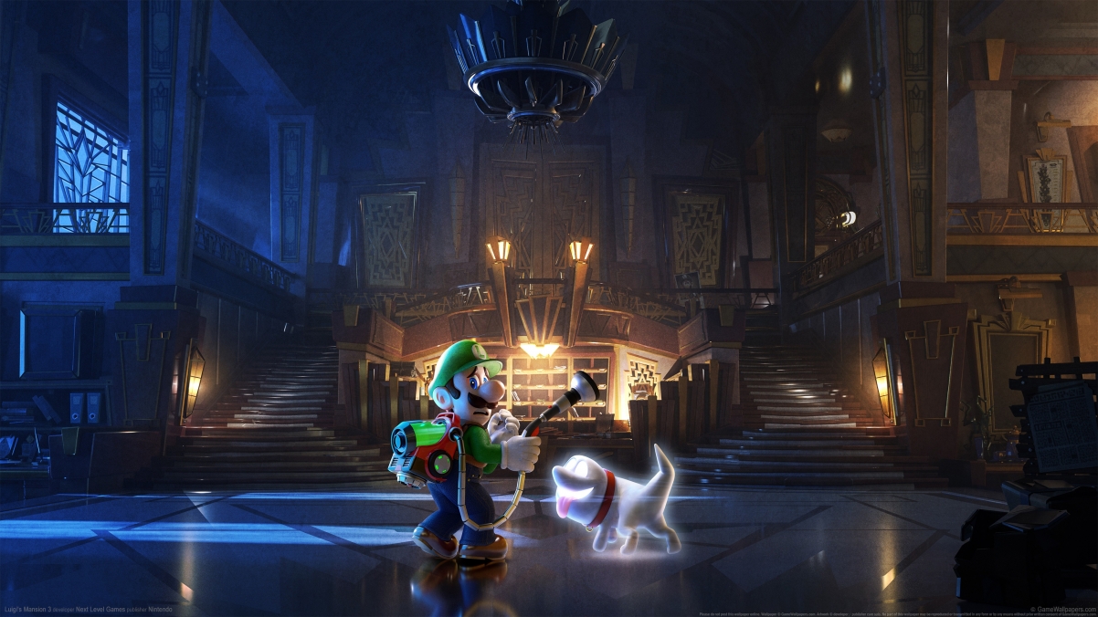 《路易鬼屋3 Luigis Mansion 3》超高清4K游戏壁纸下载，3840x2160精美图片集