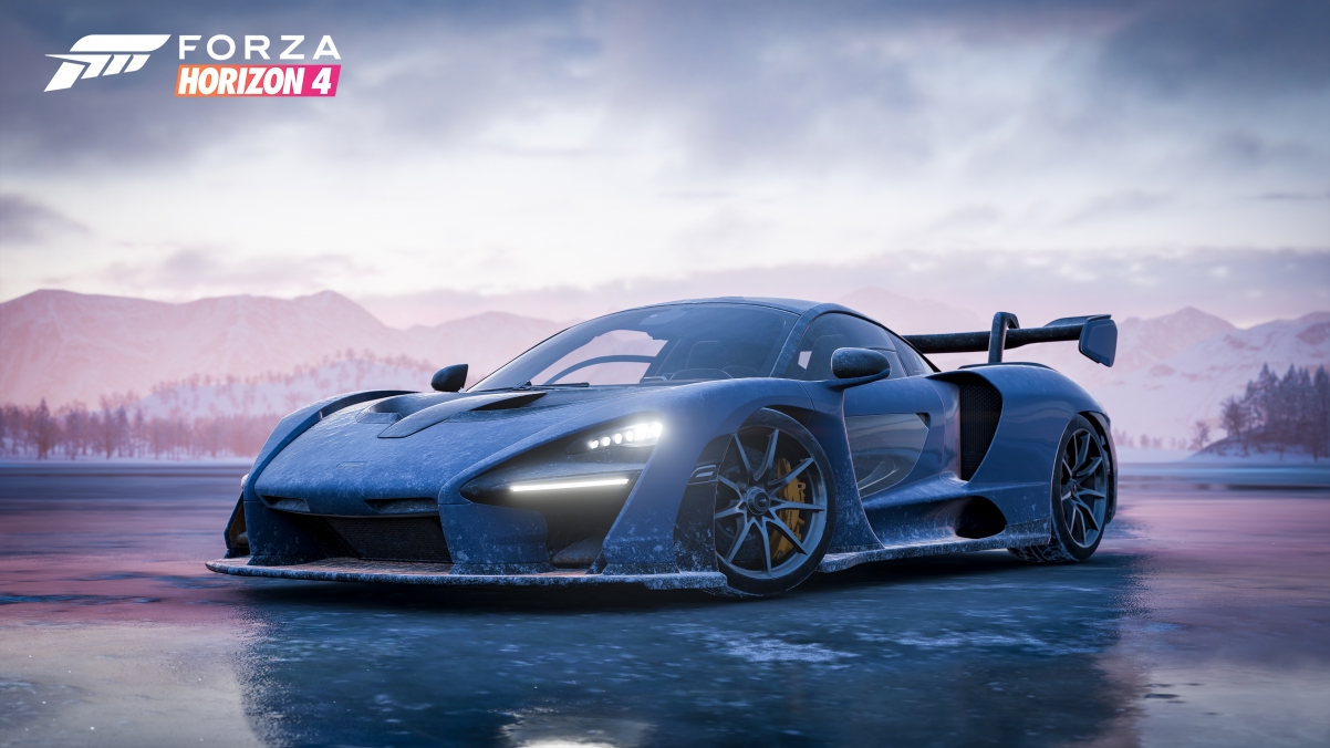 McLaren Senna《极限竞速:地平线4》4K超清壁纸，3840x2160分辨率，游戏美图任你下载