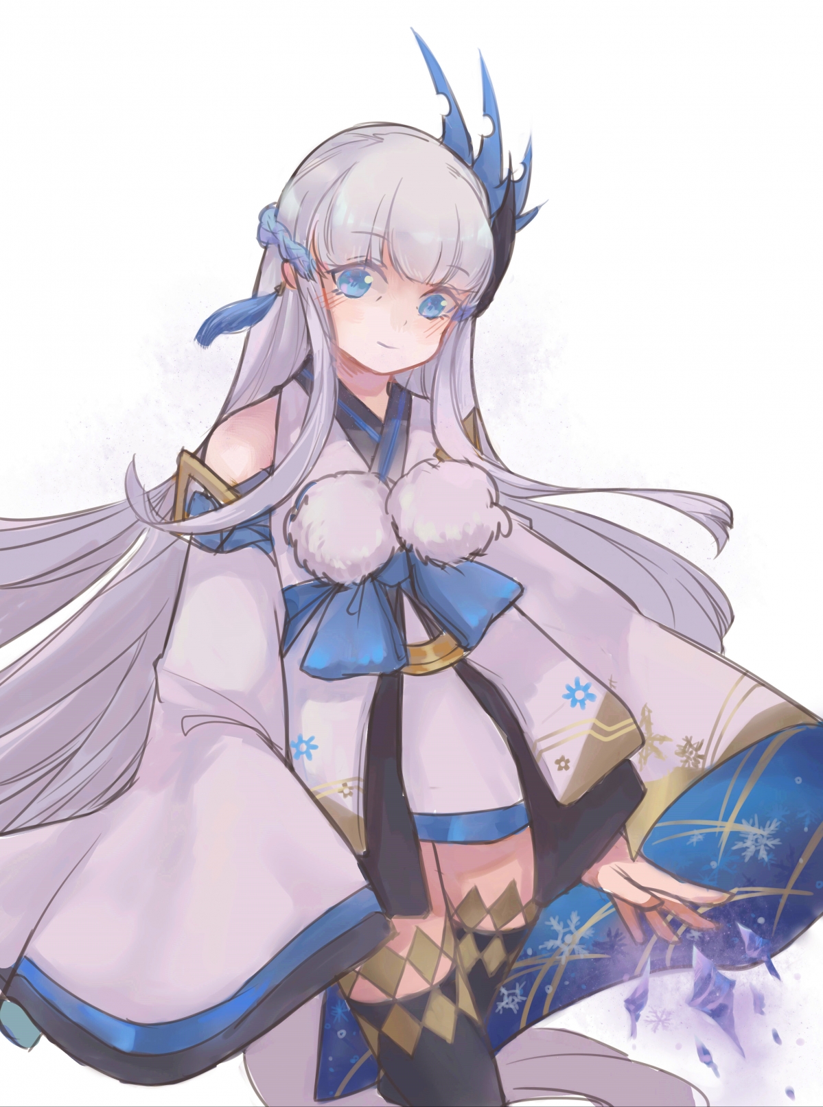 阴阳师雪女绝美4K手机壁纸，超清3507x4716像素，免费下载！