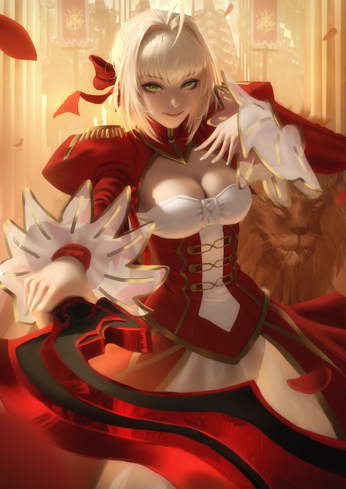 高清竖屏4K手机壁纸，saber Nero绝美画质，2828x4000超清下载