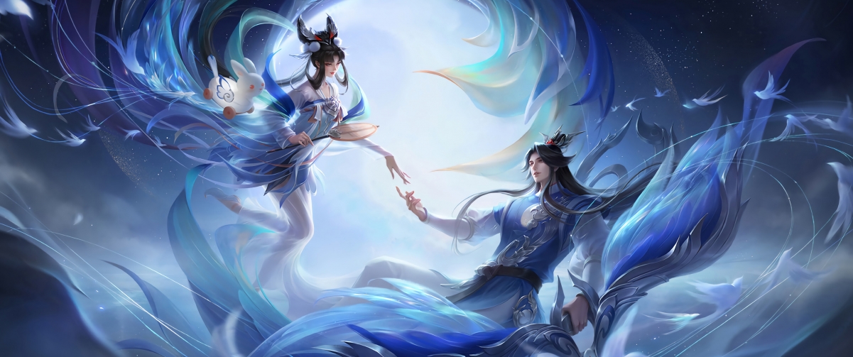 王者荣耀后羿如梦令4K超清壁纸，带鱼屏专属，3440x1440高清下载