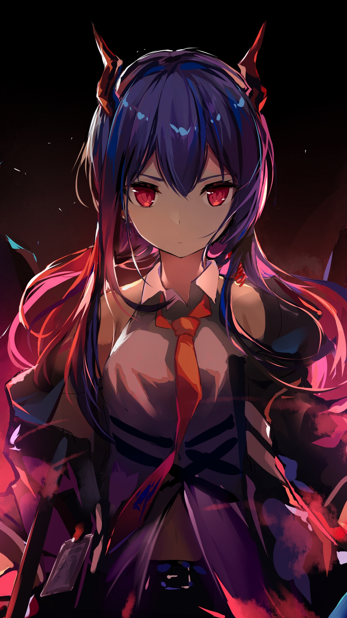 陈明日方舟4K竖屏动漫美女壁纸，高清2160x3840手机壁纸下载
