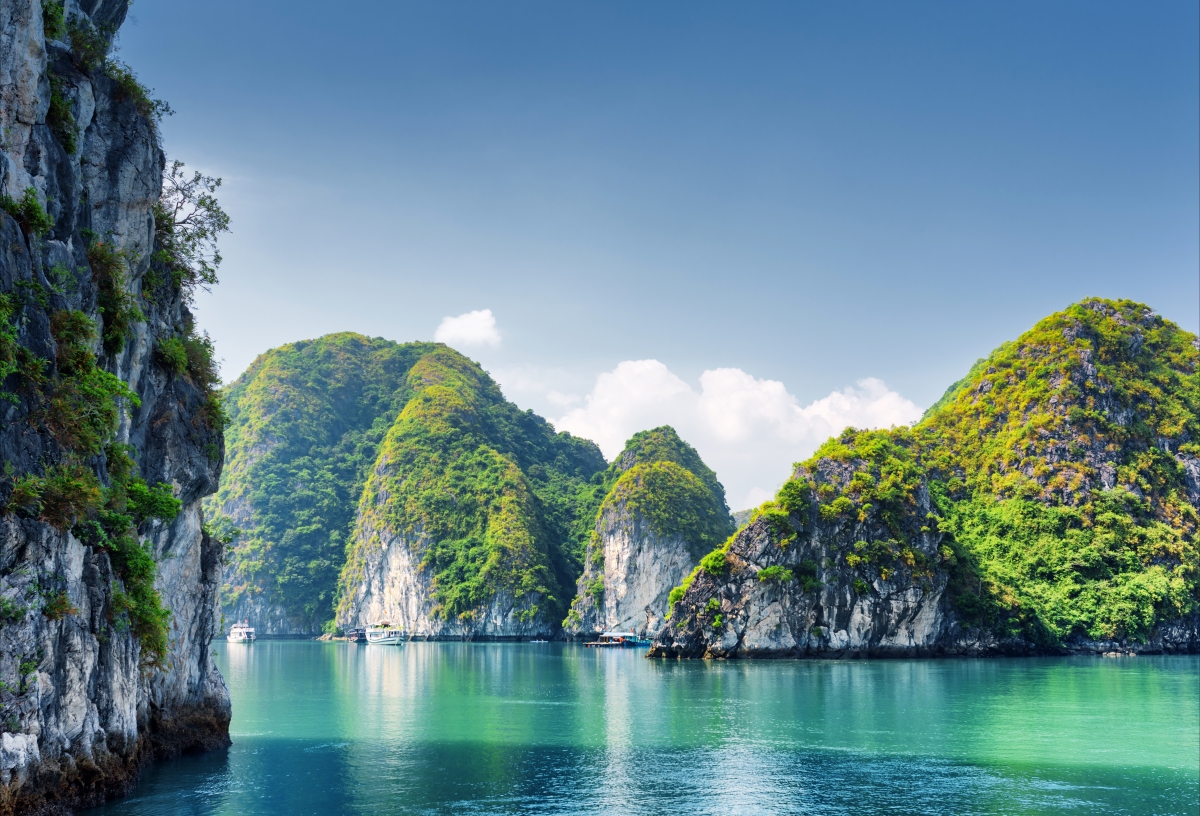 越南下龙湾绝美海岩风光，6K超清壁纸，4K高清图片，6000x4082分辨率，免费下载