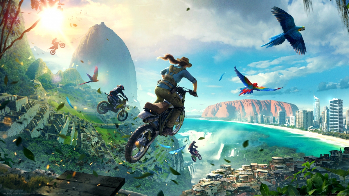 《特技摩托，崛起(Trials Rising)》超高清4K壁纸，3840x2160分辨率精美图片，免费下载