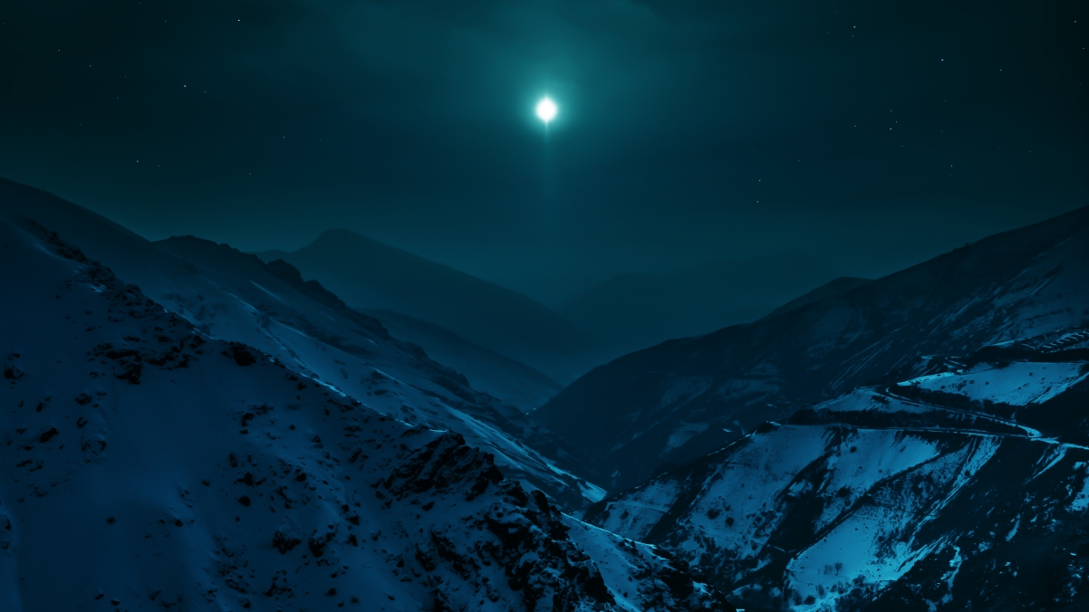 阿尔堡山脉夜晚星空璀璨，德黑兰以北绝美4K壁纸，高清3840x2160免费下载