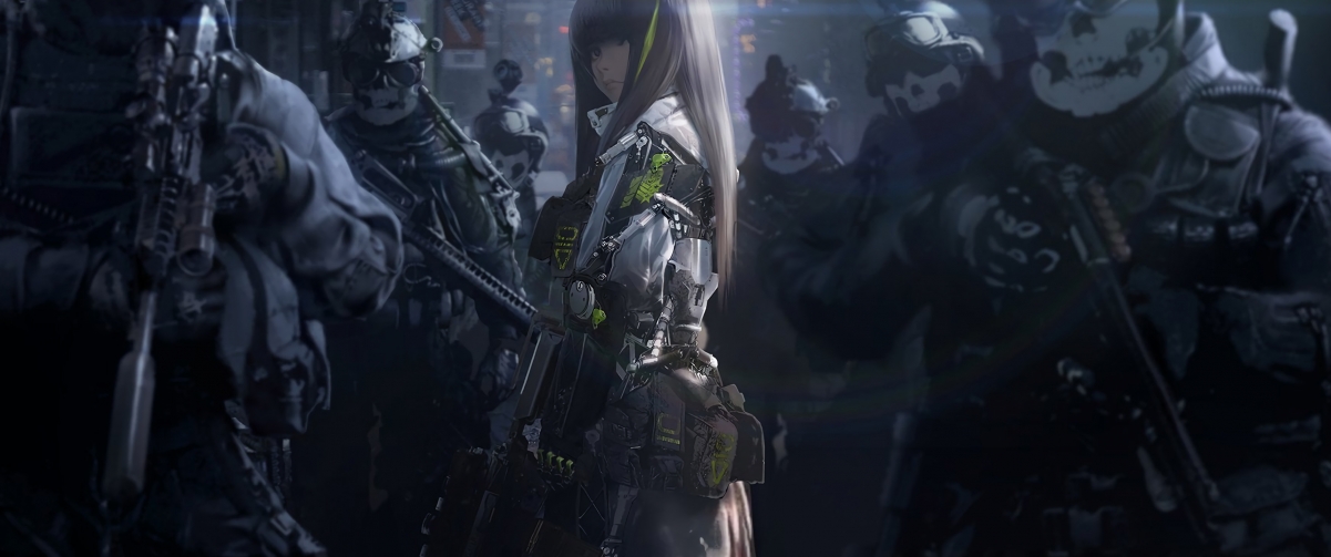 美女战士4K超清壁纸，3440x1440游戏高清大图，一键下载