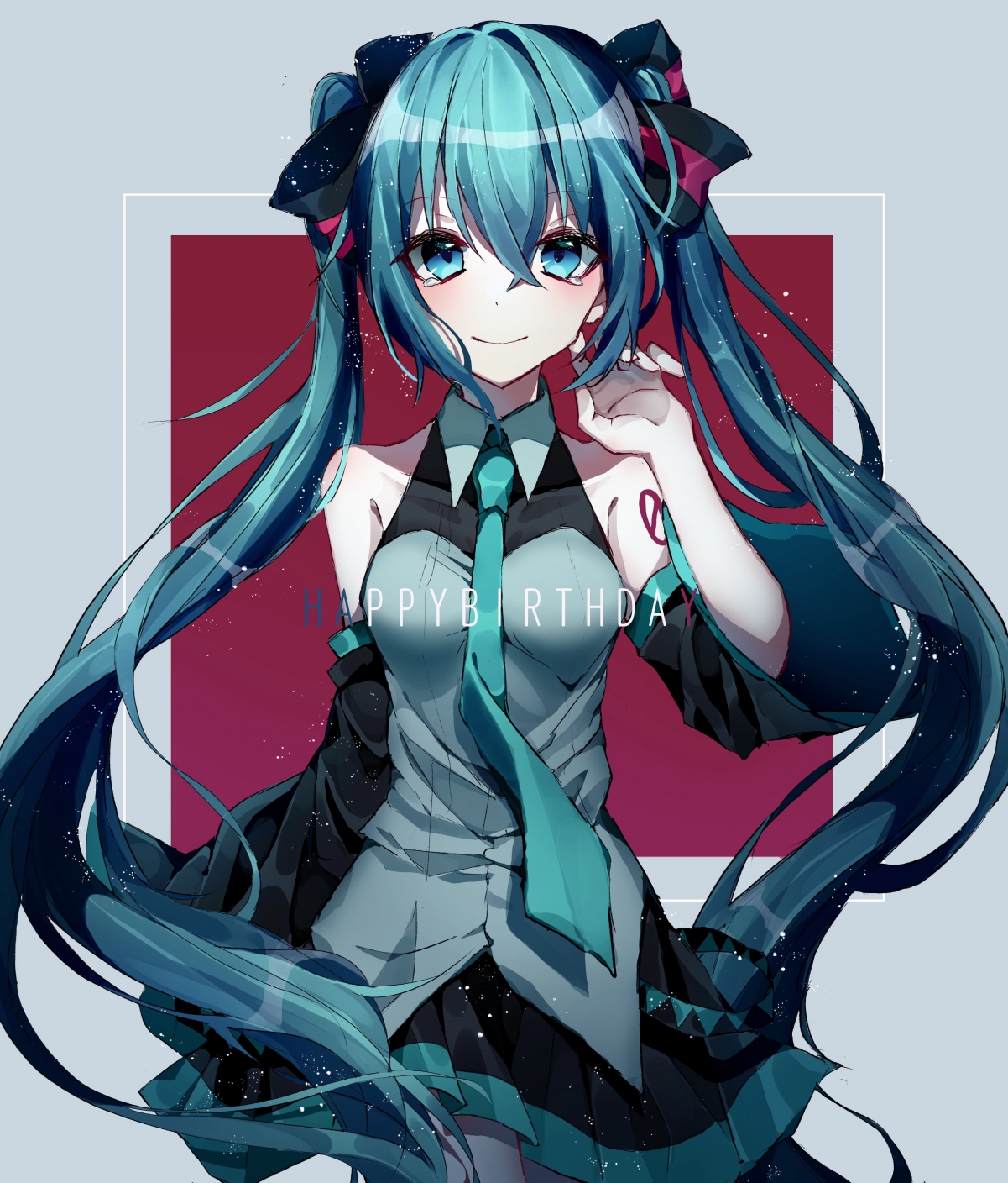 初音未来庆生专享，超清4K竖屏手机壁纸，精美3639x4268分辨率，一键下载！
