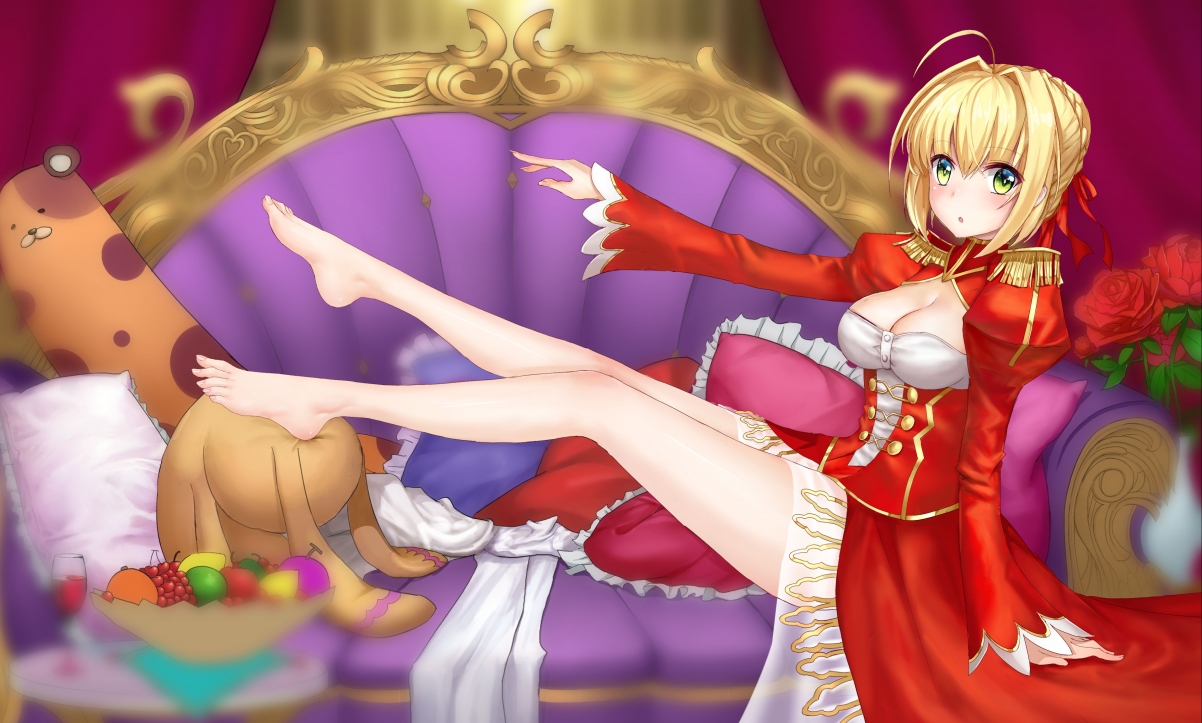 Saber Fate尼禄绝美4K壁纸，高清动漫图片，3829x2304分辨率，一键下载