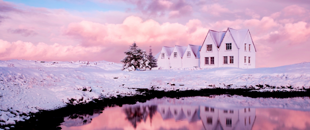 冬日冰川美景，惊艳4K壁纸，3440x1440高清下载
