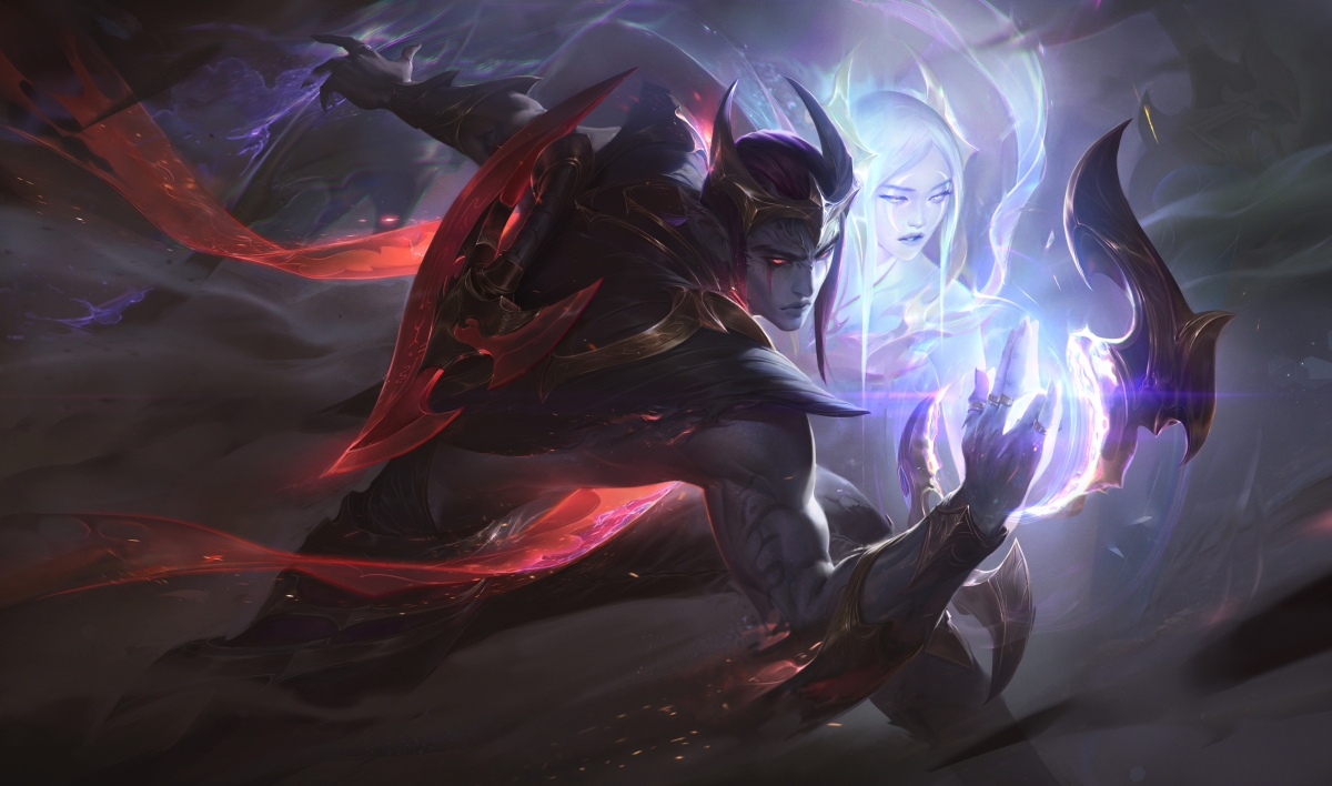 LOL英雄联盟，黑夜使者厄斐琉斯，4K高清壁纸，精美画质4000x2360免费下载