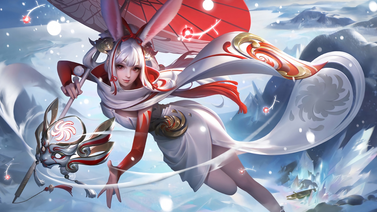 公孙离祈雪灵祝4K壁纸，王者荣耀超清游戏图片，3840x2160高清下载