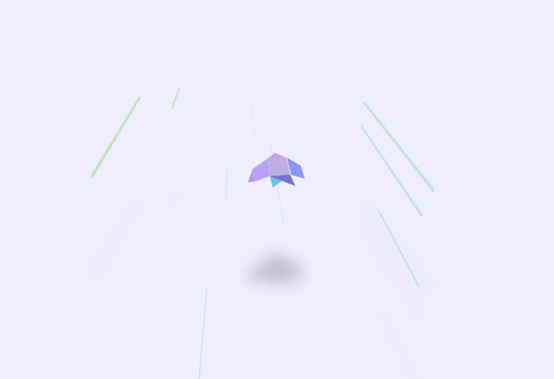 纯css3 3D折纸鸟飞行动画场景代码