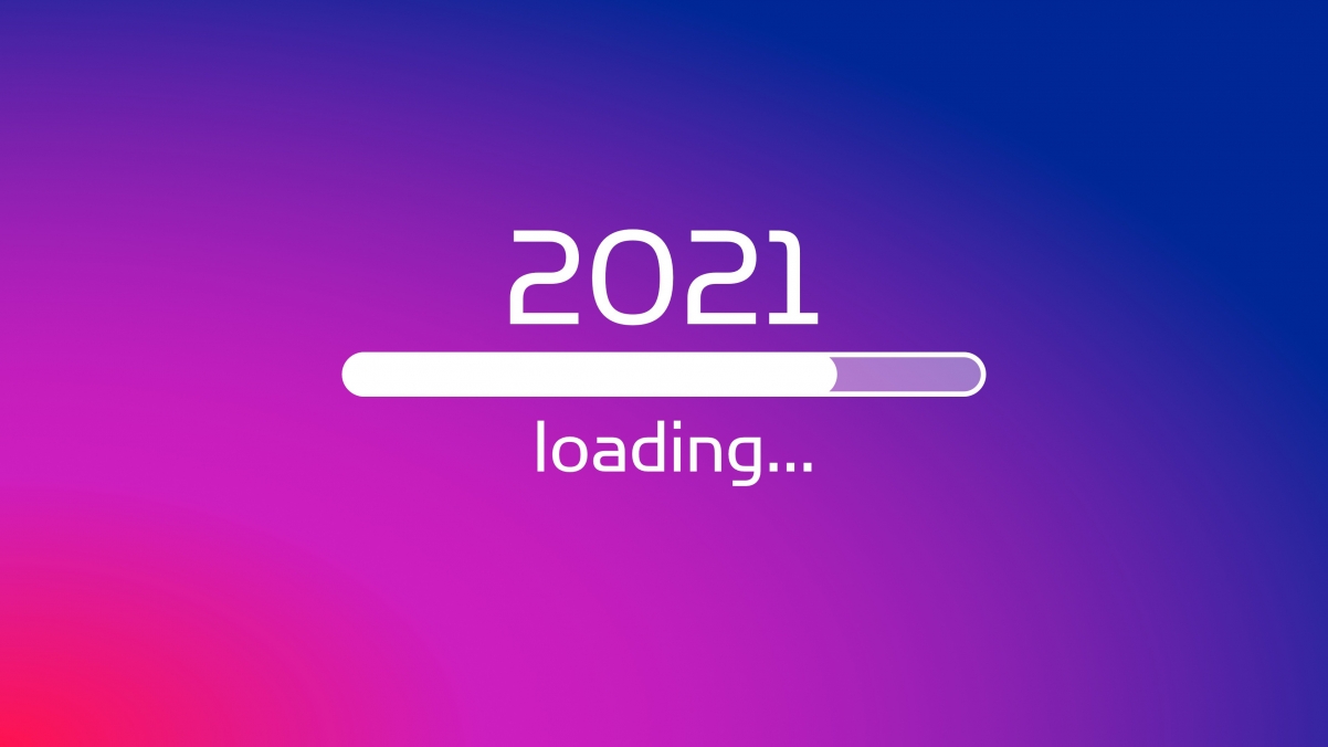 2021新年极简风，高清4K壁纸，3840x2160分辨率，纯净背景下载