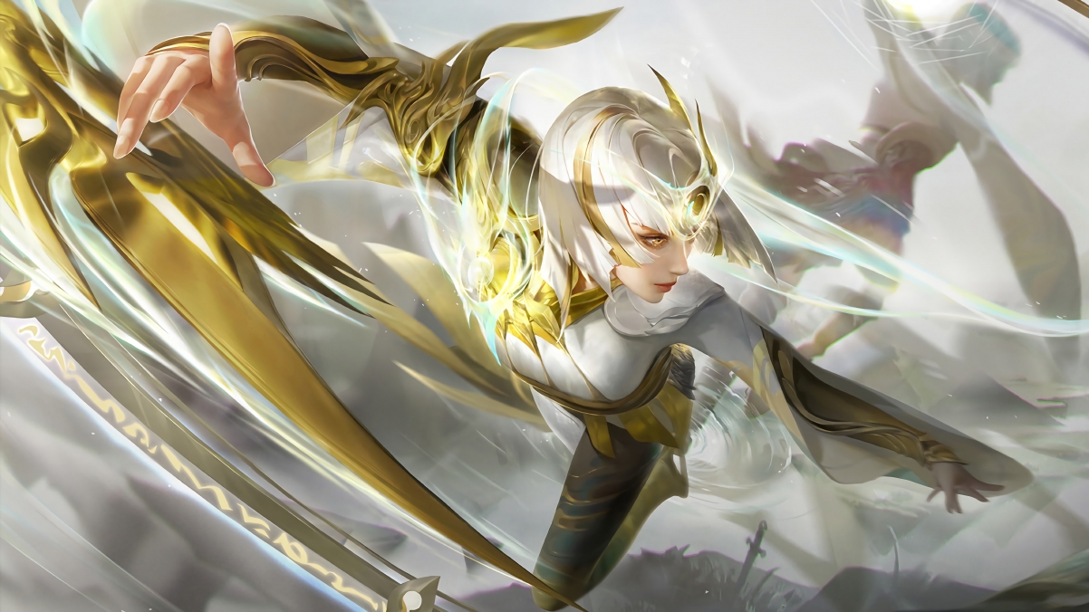 王者荣耀炽阳神光镜4K超清壁纸，3840x2160分辨率，免费下载！