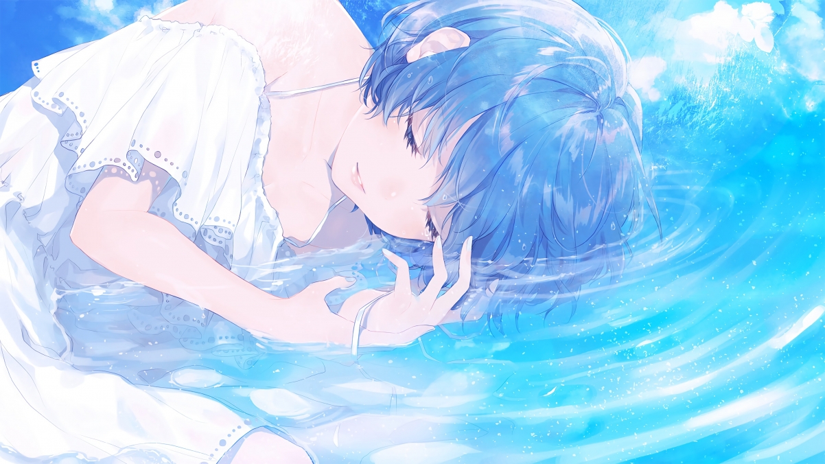 水泪女孩，绝美4K动漫壁纸，3840x2160超清下载