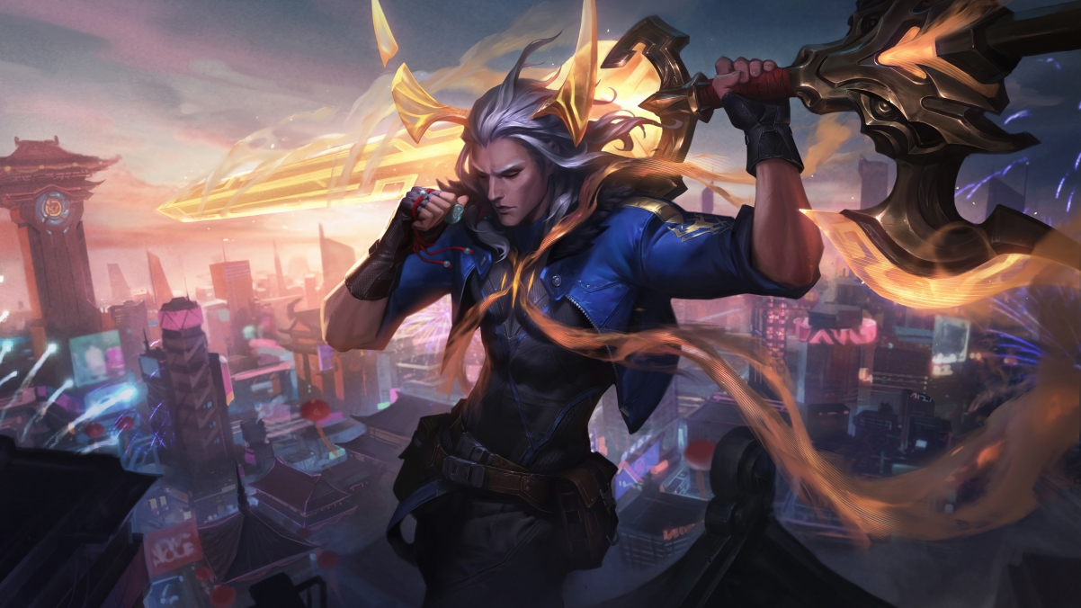 LOL英雄联盟，破败之王佛耶戈4K高清壁纸，福牛守护者皮肤，3840x2160超清下载