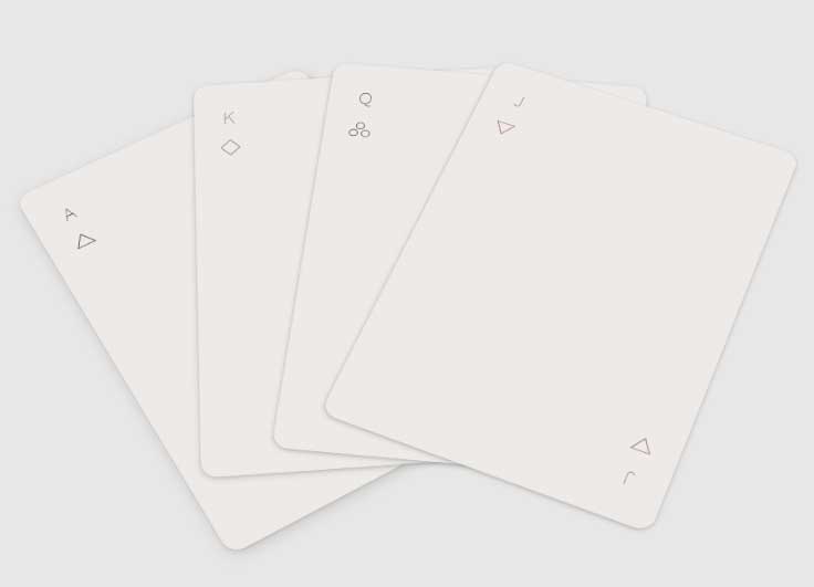 css3 svg扑克牌展开折叠特效