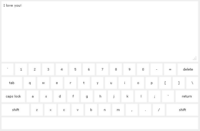 jquery keyboard制作电脑屏幕网页键盘输入功能代码