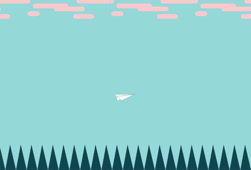 css3 svg纸飞机动画特效