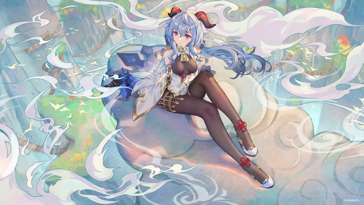 原神甘雨绝美4K壁纸，高清游戏图片，3840x2160分辨率，一键下载！