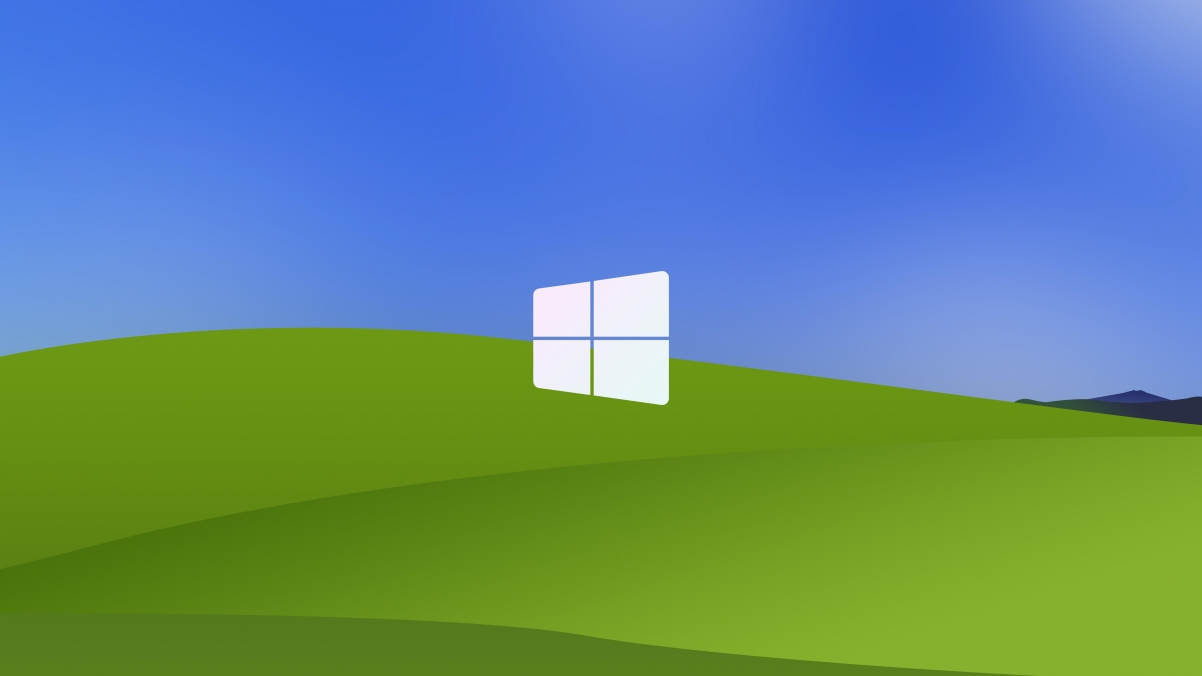 蓝天白云Windows XP Bliss 4K超清壁纸，3840x2160分辨率，简约高清下载