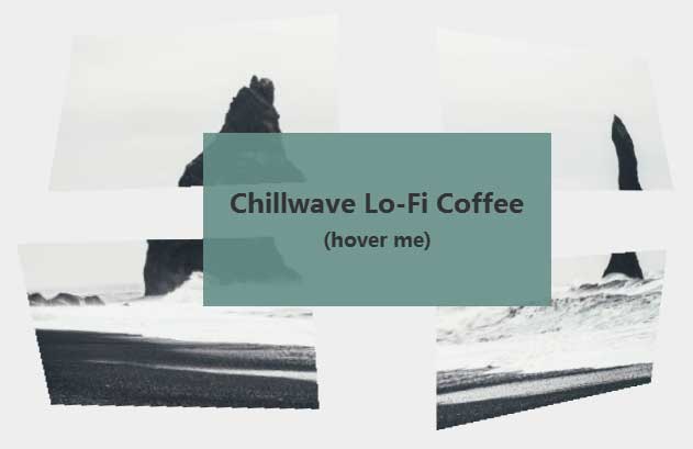 js css3 3D分割图片悬停拼接效果