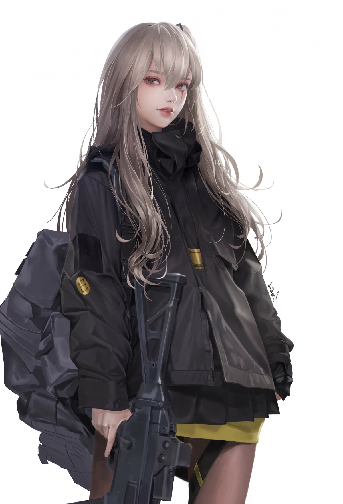 少女前线UMP45超清壁纸，全屏2K美图，高清1920x2821，免费下载！