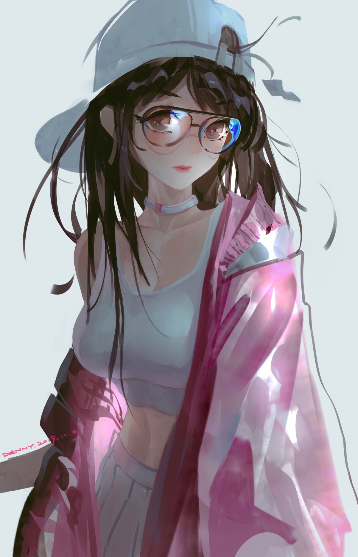 二次元萌眼少女壁纸，全面屏适配，高清4K下载