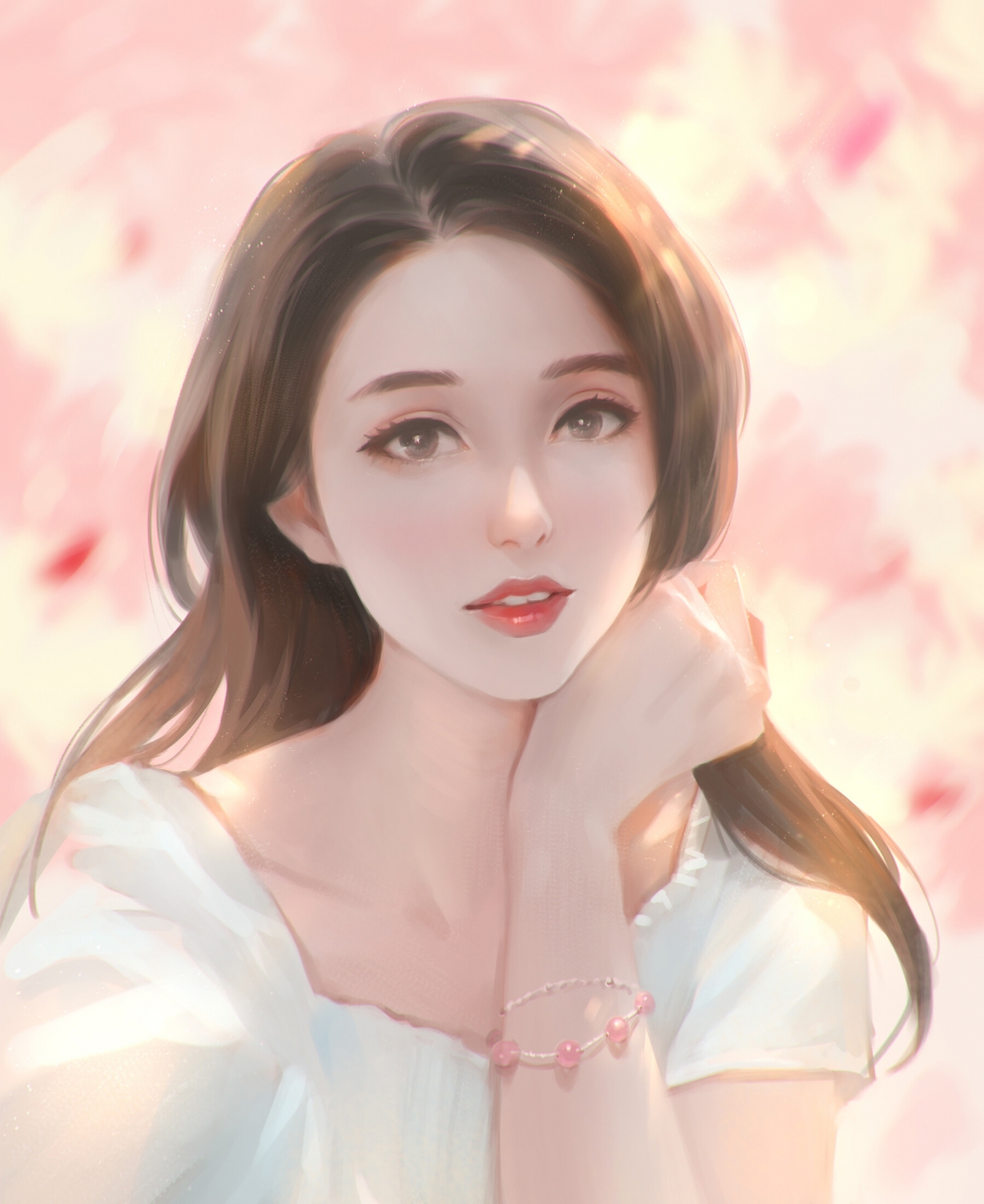 女神手绘美图，养眼好看，精选2K/4K高清手机壁纸，1799x2200超高清下载