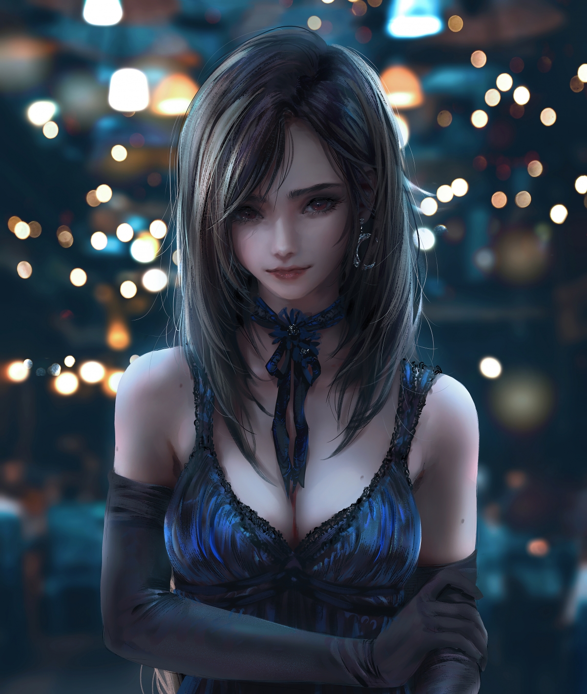 蒂法女主角绝美壁纸，4K高清全面屏，3249x3840超清大图，一键下载！