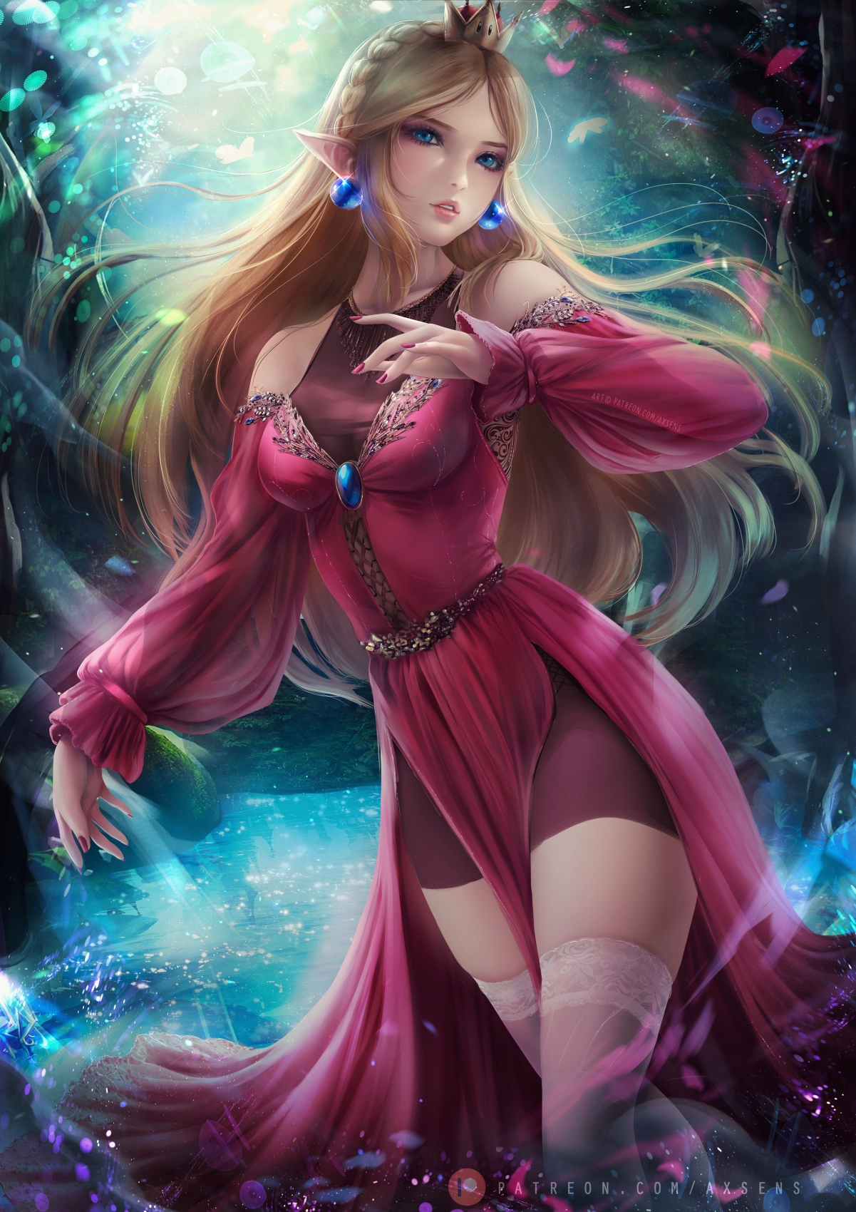 塞尔达传说，碧琪公主绝美竖屏4K手机壁纸，高清3532x5000像素，一键下载