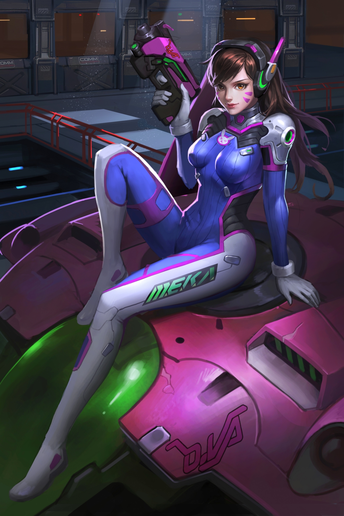 D.VA守望先锋，超高清4K手机壁纸，3000x4500像素，精美下载