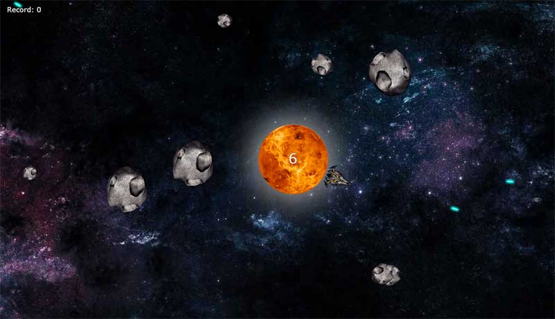 html5 canvas保卫星球游戏源代码