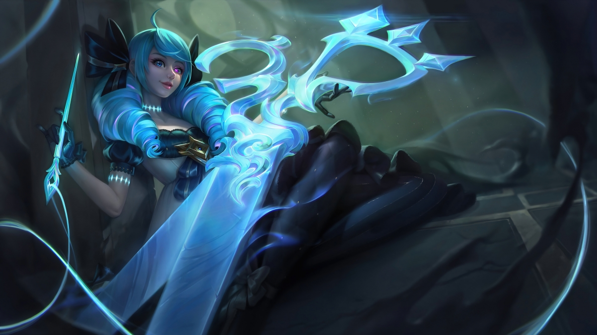 英雄联盟LOL，绝美灵罗娃娃格温原画，4K同人壁纸高清下载，3840x2160超清分辨率