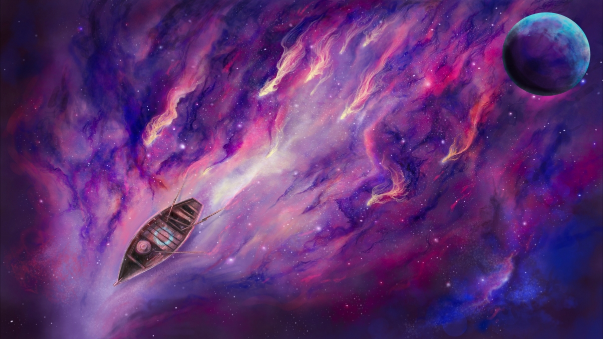 宇宙探秘，星空、月球与飞船奇幻之旅，高清4K壁纸下载（5760x3240）