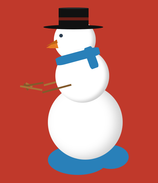 css3动画雪人制作圣诞节雪人动画特效